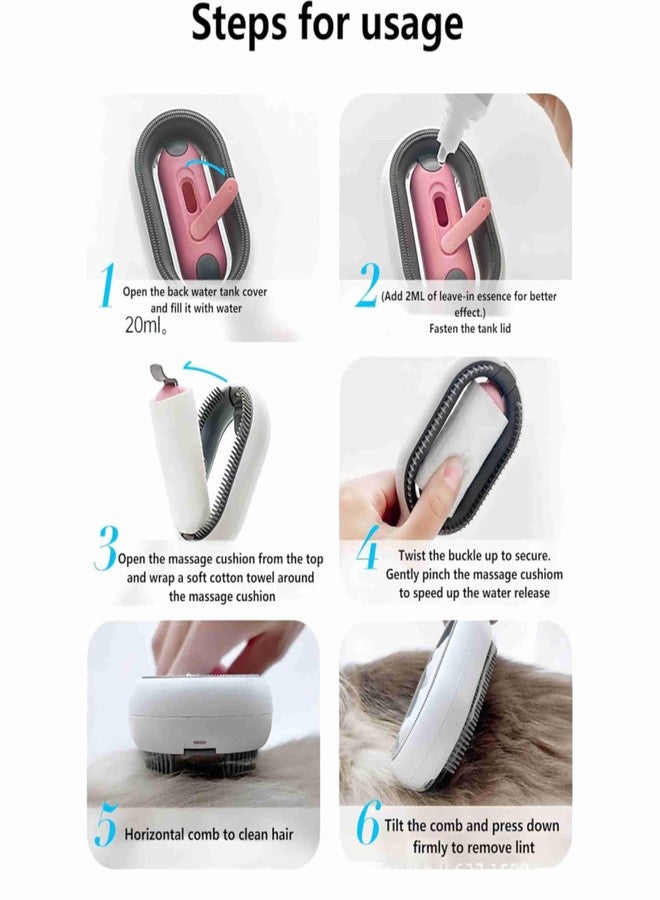 Prostuff.in® Self-Cleaning Pet Knots Remover, Pet Grooming Shedding Brush for Dogs and Cats Easy to Use, Pet Massaging Tool, 4-in-1 Universal Pet Hair Remover for Cat and Dog Grooming, (Multicolour) 1pcs - Image 4